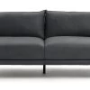Habitat Moore Leather 3 Seater Sofa - Dark Grey 1 Habitat Moore Leather 3 Seater Sofa - Dark Grey -Habitat 1159455 R Z001A