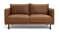 Habitat Moore Leather 2 Seater Sofa - Tan