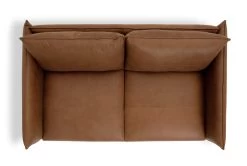 Habitat Moore Leather 2 Seater Sofa - Tan -Habitat 1173778 R Z004A