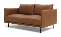Habitat Moore Leather 2 Seater Sofa - Tan -Habitat 1173778 R Z005A