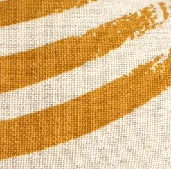 Habitat Block Print Pack Of 2 Seat Cushion - Orange -Habitat 1176438 R B001