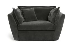 Habitat Jacques Velvet Cuddle Chair - Grey