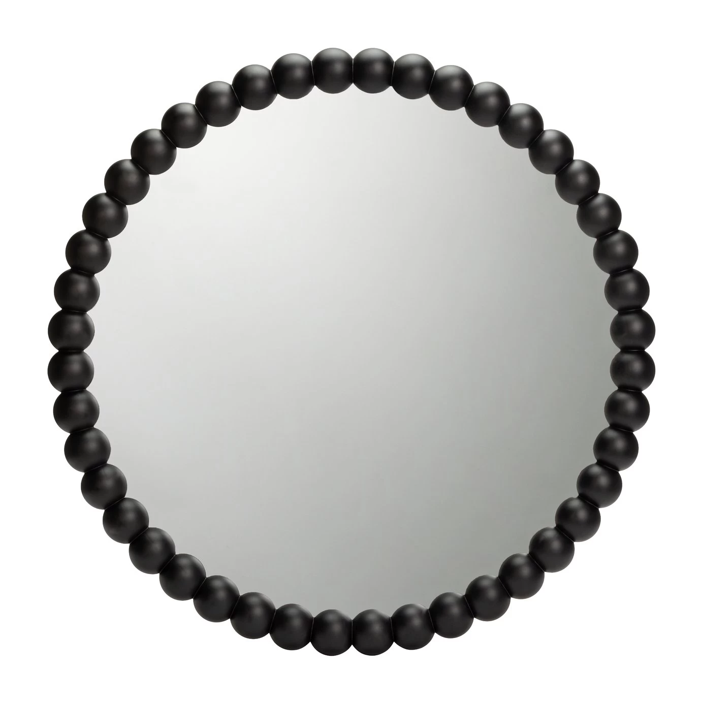 Habitat Beaded Round Wall Mirror - Black - 70x70cm 6 Habitat Beaded Round Wall Mirror - Black - 70x70cm - Image 4