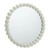 Habitat Beaded Round Wall Mirror - White - 50x50cm -Habitat 1182941 R Z001A