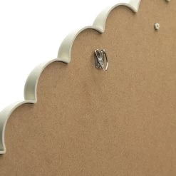 Habitat Beaded Round Wall Mirror - White - 50x50cm -Habitat 1182941 R Z004A