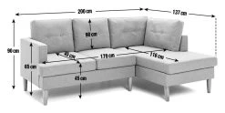 Habitat Joshua Self Assembly Right Hand Corner Sofa – Grey 14 Habitat Joshua Self Assembly Right Hand Corner Sofa – Grey -Habitat 1185601 R E001
