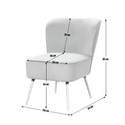 Habitat Eppy Fabric Accent Chair - Blue -Habitat 1230116 R E001