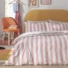Habitat Summer Haze Stripe Pink Bedding Set - Single -Habitat 1230147 R Z001A