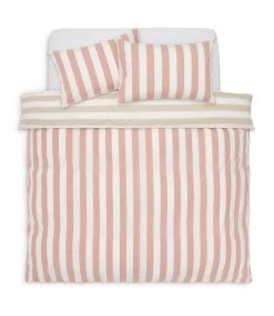Habitat Summer Haze Stripe Pink Bedding Set - Single -Habitat 1230147 R Z002A