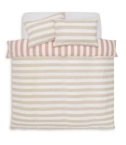 Habitat Summer Haze Stripe Pink Bedding Set - Single -Habitat 1230147 R Z004A