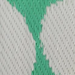 Habitat Plastic Woven Green & White Outdoor Rug -Habitat 1232231 R B001
