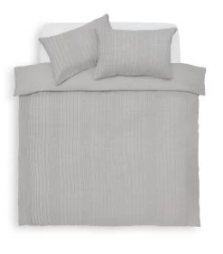 Habitat Crinkle Grey Bedding Set - Single -Habitat 1232420 R Z002A