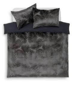 Habitat Velvet Feather Charcoal Bedding Set - Double -Habitat 1232499 R Z002A