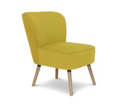 Habitat Eppy Fabric Accent Chair - Yellow -Habitat 1232592 R Z004A