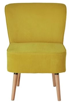 Habitat Eppy Fabric Accent Chair - Yellow -Habitat 1232592 R Z015A