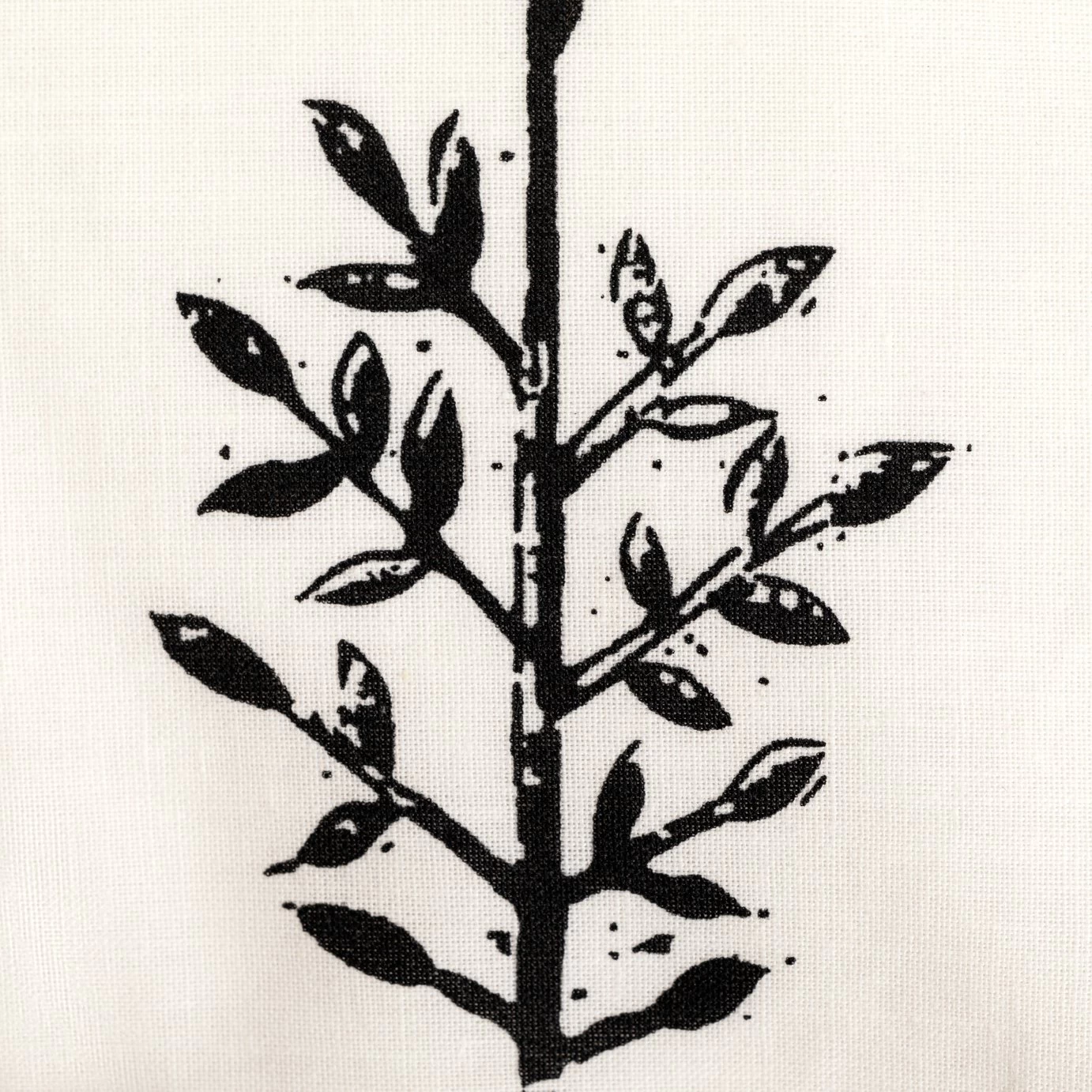 Habitat Woodblock Leaf White Bedding Set - Single 4 Habitat Woodblock Leaf White Bedding Set - Single - Image 2