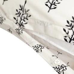 Habitat Woodblock Leaf White Bedding Set - Single 11 Habitat Woodblock Leaf White Bedding Set - Single -Habitat 1232846 R Z004A