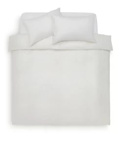 Habitat Cotton 200TC Muslin White Bedding Set - Double -Habitat 1233278 R Z002A