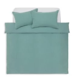 Habitat Cotton 200TC Muslin Green Bedding Set - Double -Habitat 1233319 R Z002A