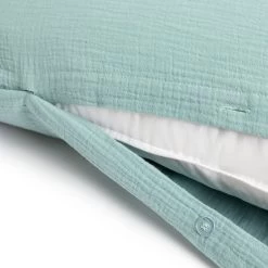 Habitat Cotton 200TC Muslin Green Bedding Set - Double -Habitat 1233319 R Z004A