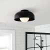 Habitat Modern Globe Metal Bathroom Ceiling Light - Black -Habitat 1233584 R Z001A
