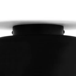 Habitat Modern Globe Metal Bathroom Ceiling Light - Black -Habitat 1233584 R Z002A