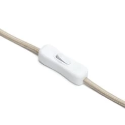 Habitat Embossed Floral Ceramic Table Lamp - Off White -Habitat 1233656 R Z004A