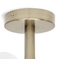 Habitat Globe Ribbed Metal Bathroom Ceiling Light - Brass -Habitat 1233711 R Z003A
