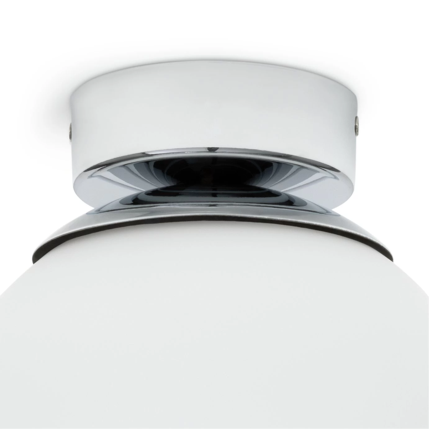 Habitat Opal Glass Bathroom Flush Ceiling Light - White 7 Habitat Opal Glass Bathroom Flush Ceiling Light - White - Image 5