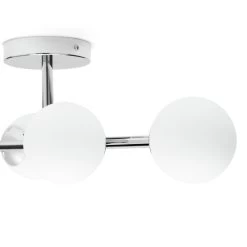 Habitat Metal 4 Light Bathroom Flush Ceiling Light - Chrome -Habitat 1233807 R Z002A
