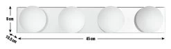Habitat Metal 4 Light Bathroom Wall Light - Chrome 10 Habitat Metal 4 Light Bathroom Wall Light - Chrome -Habitat 1233852 R E001