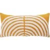 Habitat Geo Tufted Cushion - Yellow & White - 60x30cm -Habitat 1240209 R Z001A