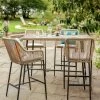 Habitat Malta 4 Seater Rattan Effect Garden Bar Set -Natural 2 Habitat Malta 4 Seater Rattan Effect Garden Bar Set -Natural -Habitat 1242245 R Z001A