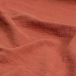Habitat Cotton Plain Textured Throw - Terracotta - 150x200cm -Habitat 1244212 R Z003A