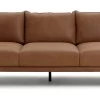 Habitat Moore Leather 4 Seater Sofa - Tan -Habitat 1247941 R Z001A