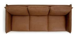 Habitat Moore Leather 4 Seater Sofa - Tan -Habitat 1247941 R Z005A