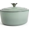 Habitat 3.3 Litre Cast Iron Casserole Dish - Green -Habitat 1258394 R Z001A