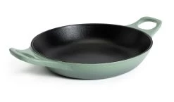Habitat 20cm Cast Iron Enamel Coated Oven Dish - Green