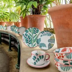 Habitat X Kew Set Of 2 Ceramic Dinner Plates -Habitat 1300565 R Z004C