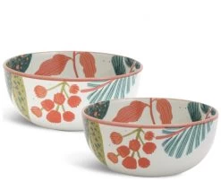 Habitat X Kew Set Of 2 Stoneware Cereal Bowl -Habitat 1300596 R Z005A