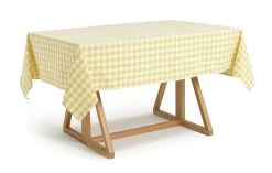 Habitat Checked Table Cloth - Yellow -Habitat 1307379 R Z002A
