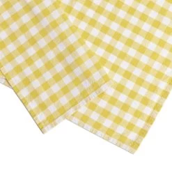 Habitat Checked Table Cloth - Yellow -Habitat 1307379 R Z003A