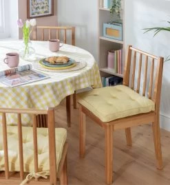 Habitat Pack Of 2 Woven Cushion Seat - Yellow -Habitat 1307386 R Z001C