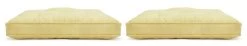 Habitat Pack Of 2 Woven Cushion Seat - Yellow -Habitat 1307386 R Z002A
