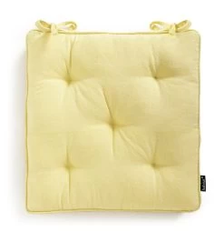 Habitat Pack Of 2 Woven Cushion Seat - Yellow -Habitat 1307386 R Z003A