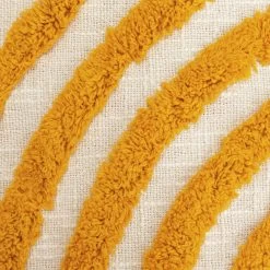 Habitat Geo Tufted Throw - White & Yellow - 125x150cm -Habitat 1309944 R B001