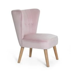 Habitat Alexis Velvet Cocktail Chair - Pink -Habitat 1341225 R Z004A