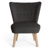 Habitat Alexis Velvet Cocktail Chair - Charcoal -Habitat 1341256 R Z001A