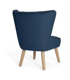 Habitat Alexis Velvet Cocktail Chair - Navy 16 Habitat Alexis Velvet Cocktail Chair - Navy -Habitat 1341270 R Z003A