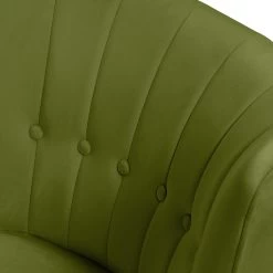 Habitat Alexis Velvet Cocktail Chair - Olive -Habitat 1341287 R Z005A